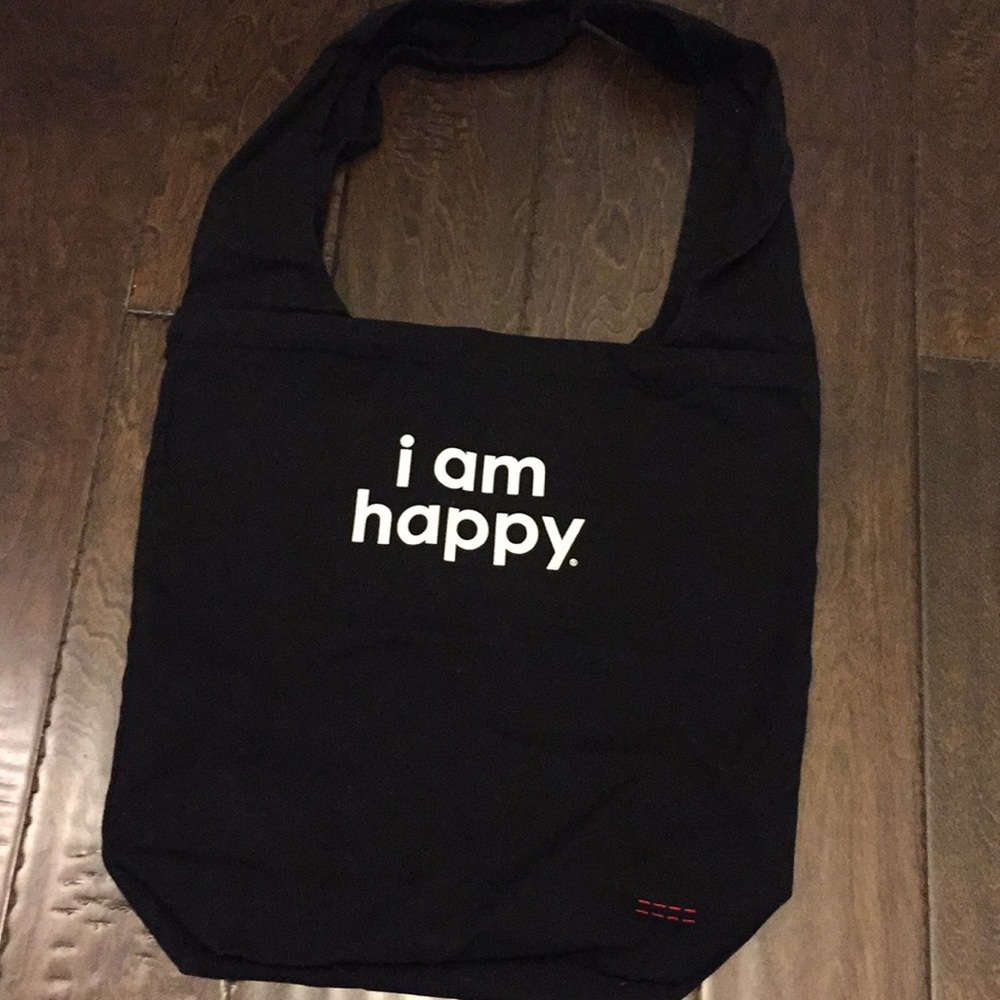 Black canvas tote- NEW